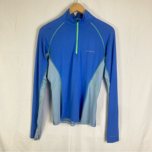 Columbia Other - 🎄FLASH XMAS SALE!🎁 Columbia Small 1/4 Zip Blue Omni Wick OmniFreeze Zero Active